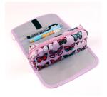 Trousse textile fantaisie rectangulaire COMBI 22x6x12 cm - A motifs