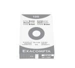 Pk 100 Exa Record Cards 75/125 Sq White - White