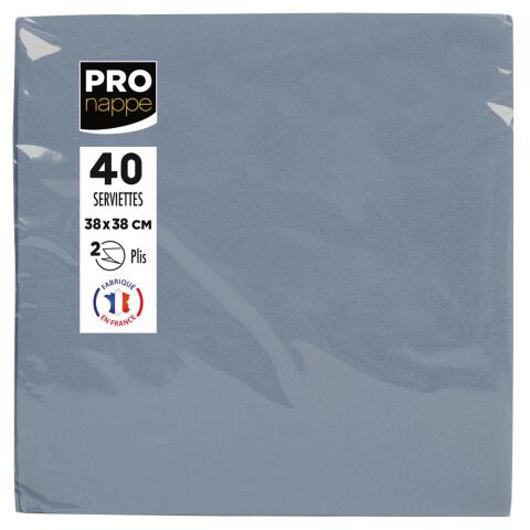 Servilletas 38x38 cm - Gris