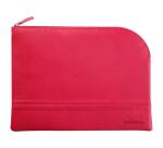 Rhodiarama pochette zippée en simili cuir - taille L (21x28 cm) - Framboise