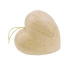 Sachet de 10 coeurs avec cordon 3x10,5x24cm - Kraft