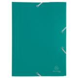 3 Flap Folders with Elastic Straps Opaque Polypropylene Eco A4