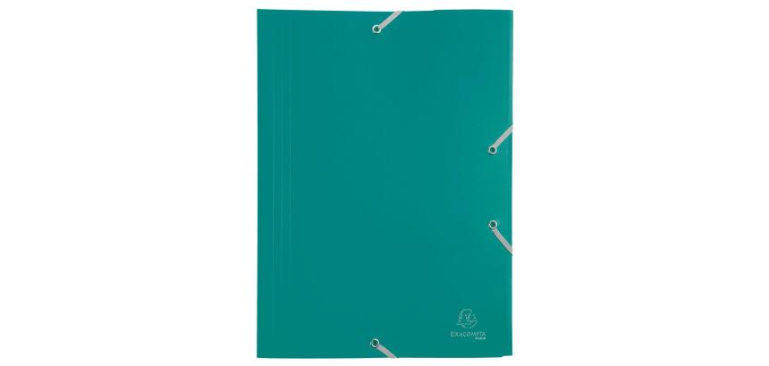 Chemise à élastique 3 rabats Polypropylène 4/10e Opaque Eco - A4