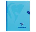 Cahier brochure cousue Mimesys 17x22cm 192 pages grands carreaux couverture polypropylène Couleur aléatoire - Assortis