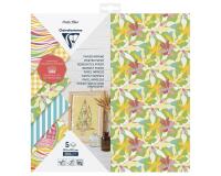 PAPIER IMPRIMÉ, Pochette de 5 feuilles 200g/m2 au format 30.5x30.5cm - Multicolore