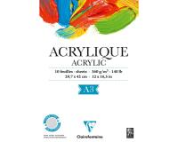 Acrylique bloc collé 1 côté 10F A3 360g