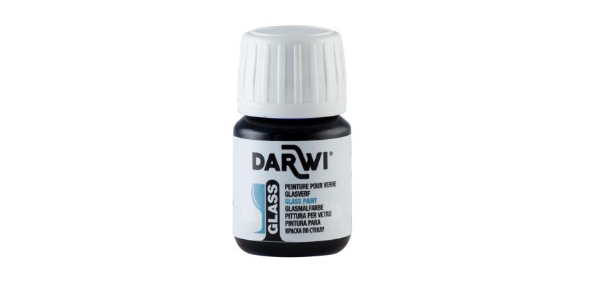 DARWI Flacon de 30 ml de Peinture sur Verre - Carmin