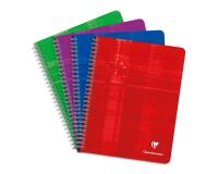 Cahier reliure intégrale 17x22 cm 224 pages grands carreaux - Assortis