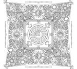 CARRÉ 100% soie - 90x90cm Astral - Blanc