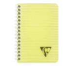 Carnet reliure intégrale Linicolor FRESH 9,5x14cm 100 pages ligné couverture plastique polypropyène rainuré Couleur aléatoire - Assortis