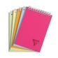 Bloc reliure intégrale Linicolor FRESH en-tête A6 160 pages détachables ligné couverture plastique polypropyène rainuré Couleur aléatoire - Assortis
