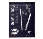 GraF'it dot bloc agrafé 80F A5 90g - Aléatoire