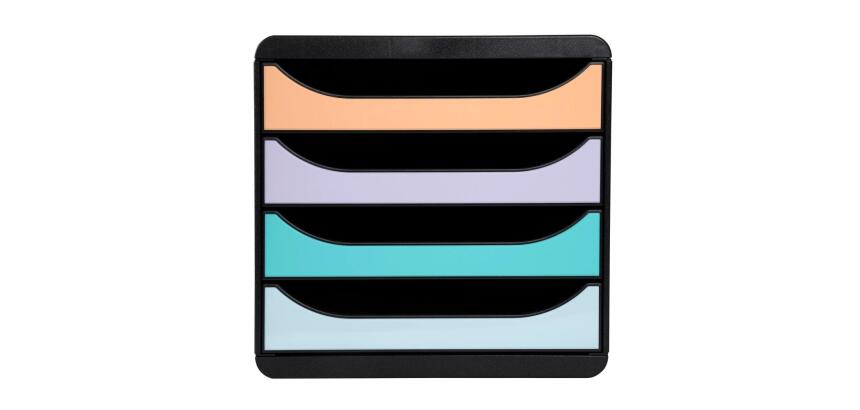 BIG-BOX Aquarel black/glossy pastel - Assorted colours