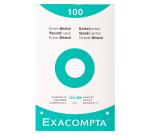 Confezione 100 cartoncini bristol a righe non perforati 125x200mm - Bianco