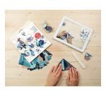 KIT ORIGAMI, Pochette de 60 feuilles 70g/m2 3 formats - Décor Animaux de la forêt - Multicolore