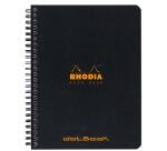 Notebook Rhodia Classic reliure intégrale 16x21 cm 160 pages dot détachables 80g - Noir