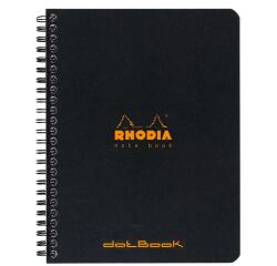 Notebook Rhodia Classic reliure intégrale 16x21 cm 160 pages dot détachables 80g - Noir