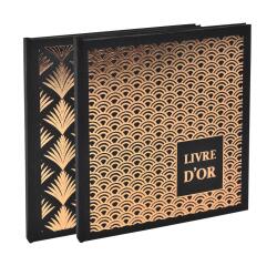 Exacompta 'Palmyre Noir' Guest Book (French Cover) - Assorted designs