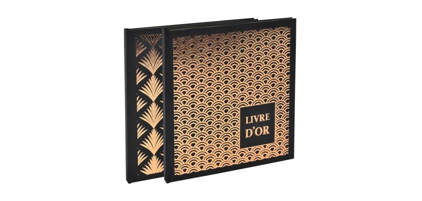 Exacompta 'Palmyre Noir' Guest Book (French Cover) - Assorted designs