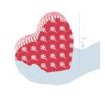 Boîte créative, Décopatch, Love - Rose