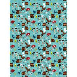 728 - Pochette 20 feuilles Décopatch - Bleu