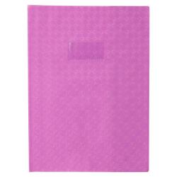 Protège-cahiers grain losange PVC 18/100ème avec porte-étiquette A4