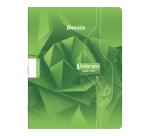 Cahier Dessin scolaire piqué 7000 17x22 cm 16 pages uni 90 g - Assortis