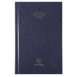 Agenda de bureau Carré Travers 13,5 x 21 cm Journalier Janvier à décembre 2026 - Couleurs assorties