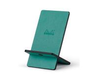 Rhodiarama support pour téléphone mobile simili cuir italien 13x8x8,5 cm - Eau