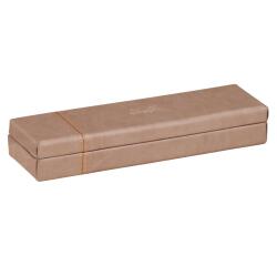 Rhodiarama plumier simili cuir italien 21x5,5x3 cm - Taupe