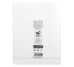 Cahier piqué 8000 POLYPRO 17x22 cm 192 pages petits carreaux 90 g - Incolore