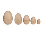 Assortiment 5 boites oeufs - Kraft