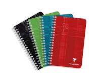 Carnet reliure intégrale 11x17 cm 100 pages grands carreaux - Assortis