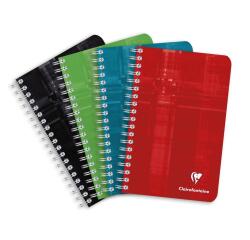 Carnet reliure intégrale 11x17 cm 100 pages grands carreaux - Assortis