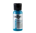DARWI Flacon de 50 ml de Peinture Textile Opaque - Bleu lagon