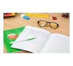 Carnet piqué déficients visuels 11x17cm 96 pages grands carreaux noirs 2 ,5mm agrandis 10x10 Couleur aléatoire - Assortis