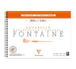 Fontaine album spiralé 12F 26x36cm 300g grain satiné