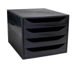 Modulo de clasificación Multiform Ecobox de 4 cajones noche azul