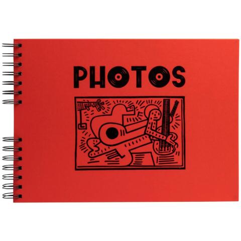 Álbum de fotos MUSICART 32x22 cm - 150 fotos 50 páginas - Rojo