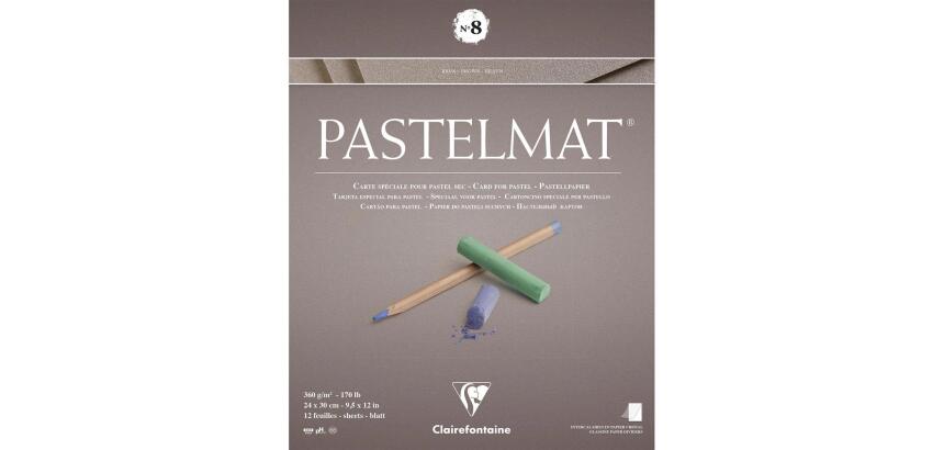 Pastelmat bloc collé 12F 24x30cm 360g n°8