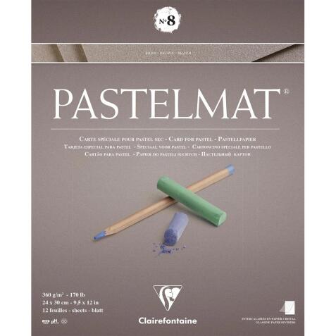 Pastelmat bloc collé 12F 24x30cm 360g n°8