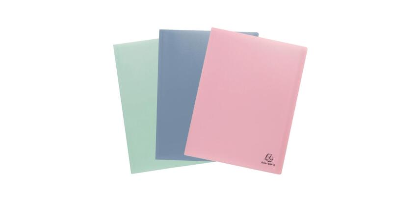 Document protector Autentik Exacompta polypropylene A4 20 pockets - 40 assorted color views