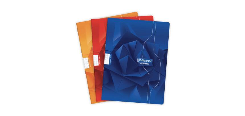 Cahier piqué 7000 24x32 cm 48 pages grands carreaux 70 g - Assortis