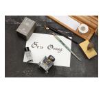 Encre 1670 à paillettes dorées 15ml - Gris orage
