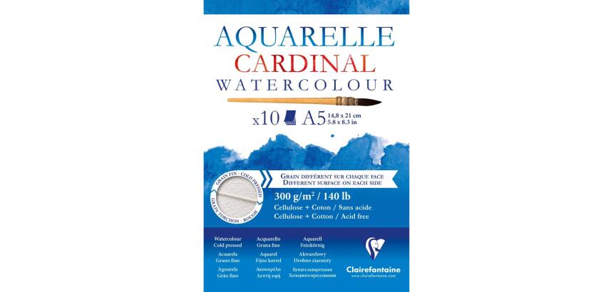 Cardinal bloc collé 10F A5 300g