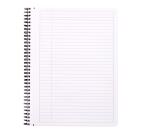 Notebook Rhodia Classic reliure intégrale 22,5x29,7 cm 160 pages ligné avec marge et cadre en-tête détachables 80g - Noir