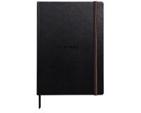 Rhodia Touch - Pen & Inkwash Book - brochure rembordé rigide A4 portrait 64p uni papier lavis technique blanc 200g - Noir