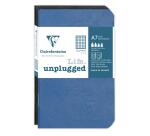 Set de 2 carnets piqûre Age Bag 7,5x12cm 48 pages petits carreaux Couleurs assortis - Assortis