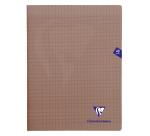 Cahier piqué Mimesys 24x32cm 48 pages grands carreaux couverture polypropylène Couleur aléatoire