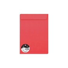 Paquet de 5 enveloppes Pollen 229x324mm 120g/m² - Rouge groseille